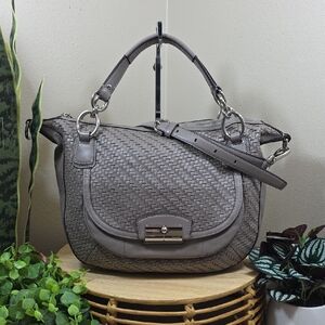 Coach Kristin Woven Leather Bag - Crossbody or Satchel